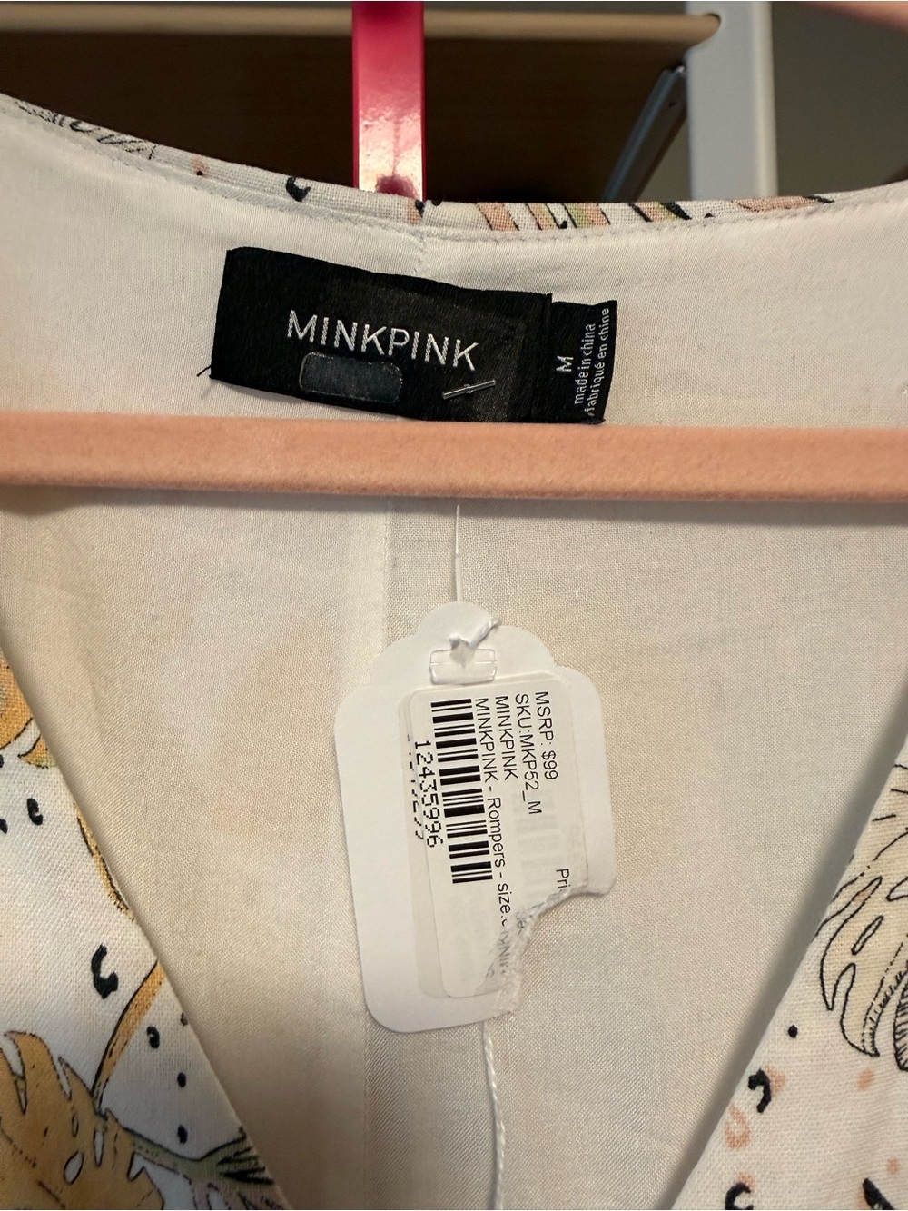 MINKPINK Tropical Floral Romper | Rent the Runway | Size Petite Friendly - Picture 6 of 7